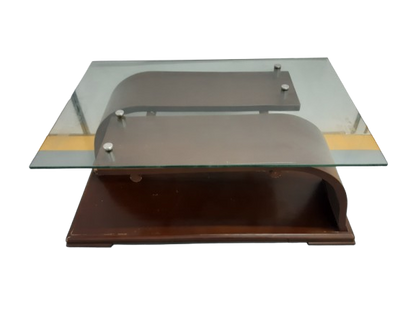 Mesa de Centro para Sala con Superficie de Vidrio
