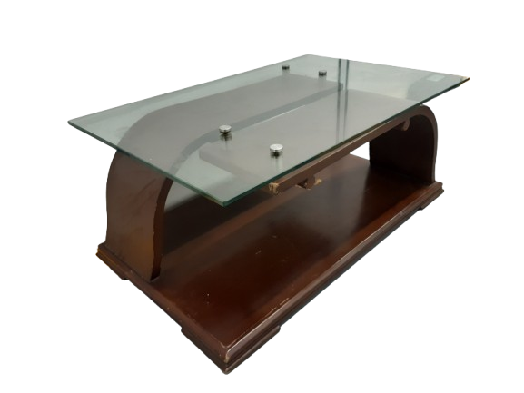 Mesa de Centro para Sala con Superficie de Vidrio