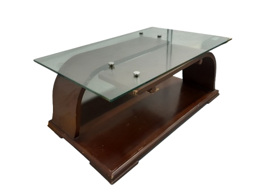 Mesa de Centro para Sala con Superficie de Vidrio