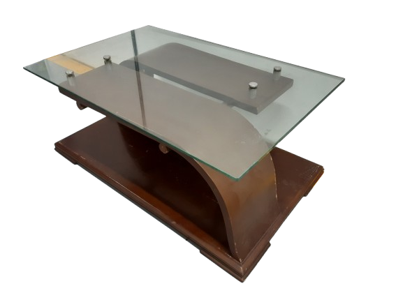 Mesa de Centro para Sala con Superficie de Vidrio