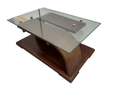 Mesa de Centro para Sala con Superficie de Vidrio