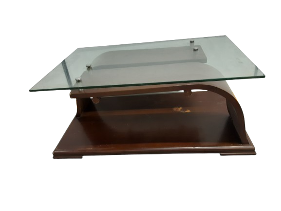 Mesa de Centro para Sala con Superficie de Vidrio