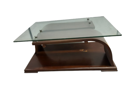 Mesa de Centro para Sala con Superficie de Vidrio