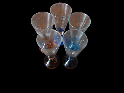 Conjunto de Cristalería: Copas para Bar - Licoreras con Base de Burbuja.