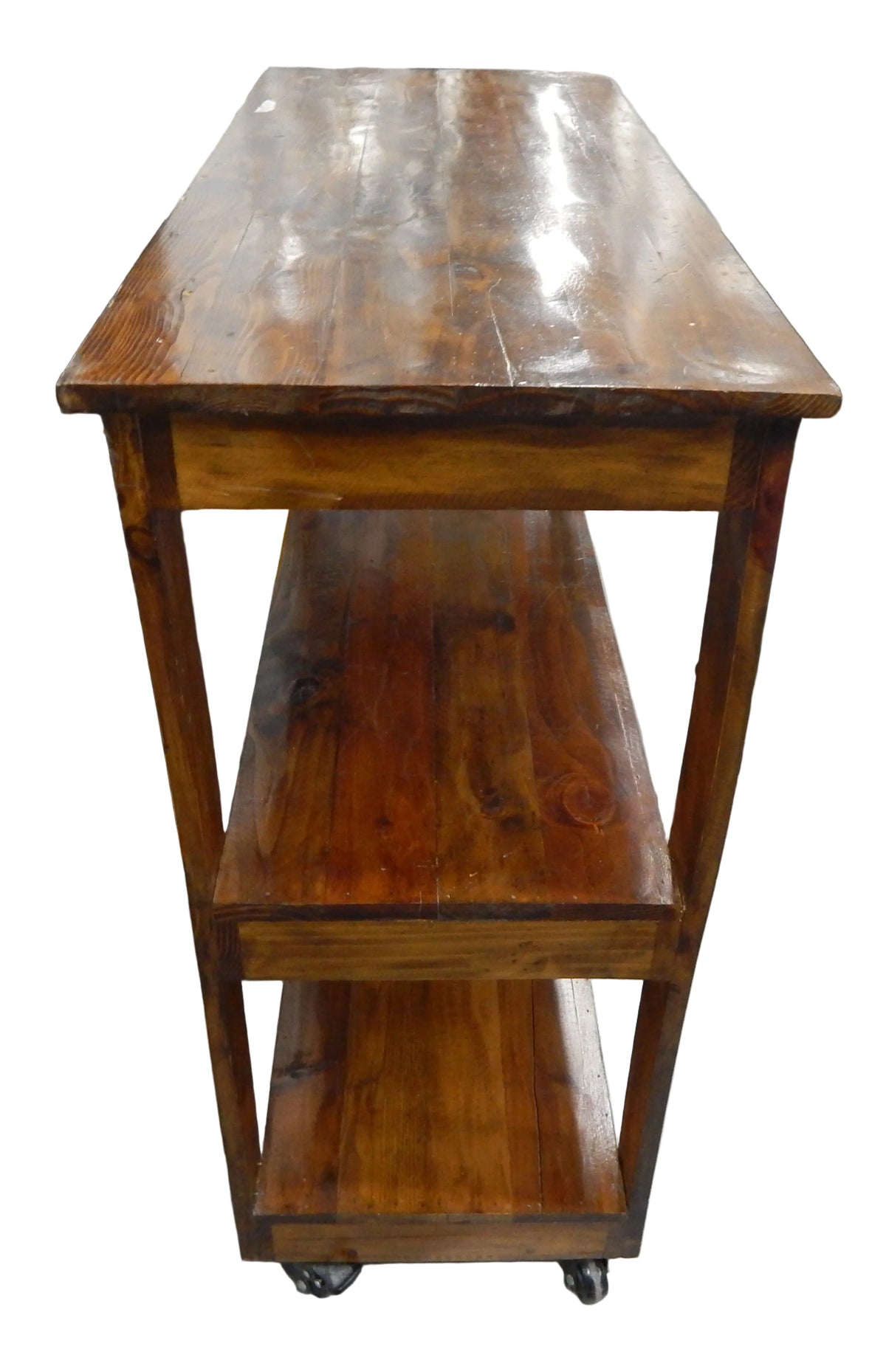 Mesa Auxiliar Rústica de Madera