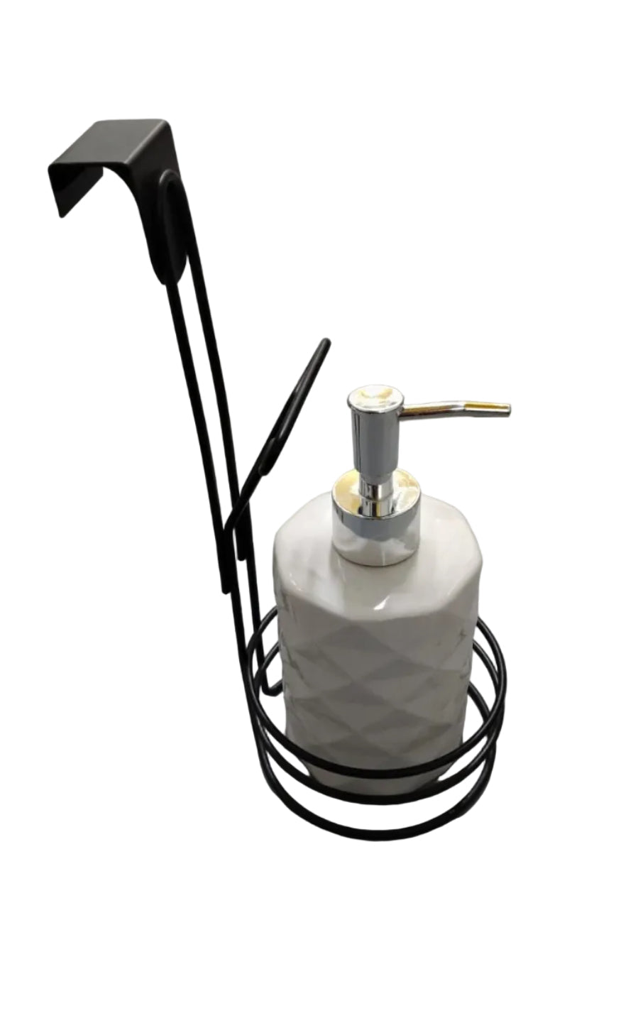 Dispensador de Jabón Liquido con Soporte Metálico.