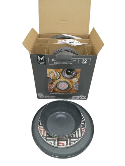 Vajilla De Melamina Y Bambu