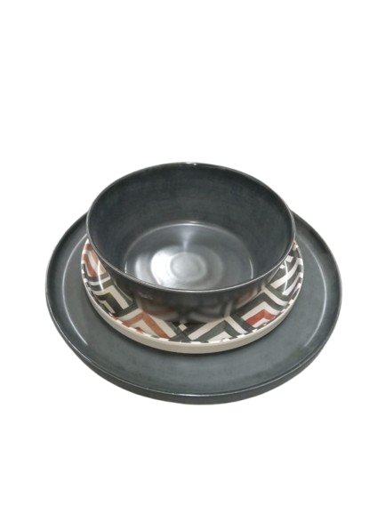 Vajilla De Melamina Y Bambu