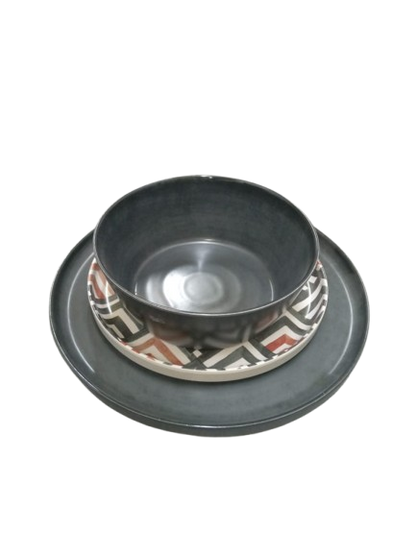 Vajilla De Melamina Y Bambu