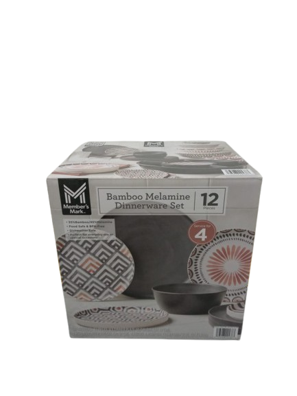 Vajilla De Melamina Y Bambu