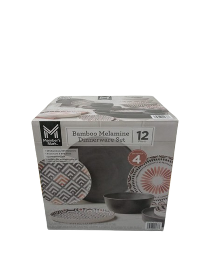 Vajilla De Melamina Y Bambu