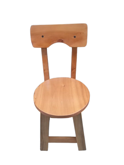 Silla infantil en madera natural