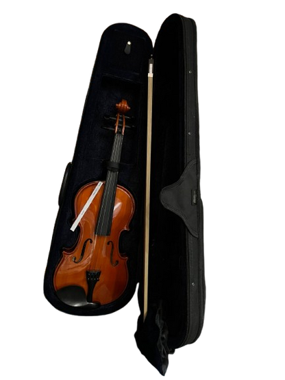Violín acústico con estuche rígido y arco