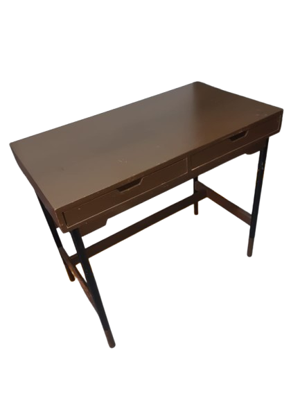 Escritorio en madera con dos cajones