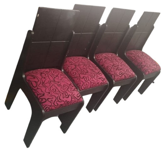 Juego de 4 Sillas de Comedor – Diseño Contemporáneo