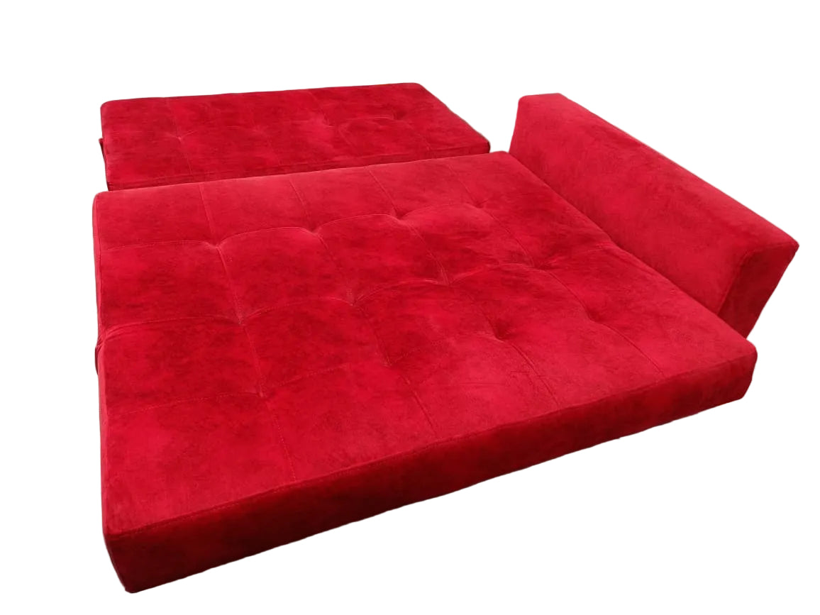 Sofá Cama Modular (Tipo Nido) con Puff Auxiliar