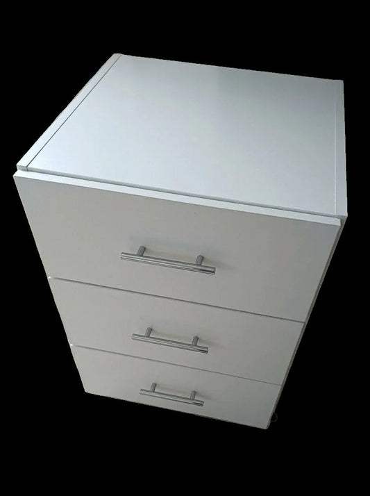 Cajonera/Mesa de Noche Auxiliar Blanca