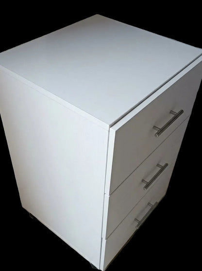 Cajonera/Mesa de Noche Auxiliar Blanca